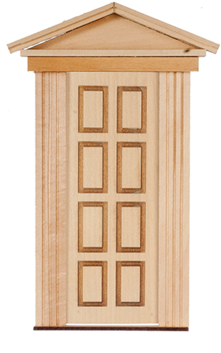 Dollhouse Miniature DOOR - FEDERAL - 8 PANEL